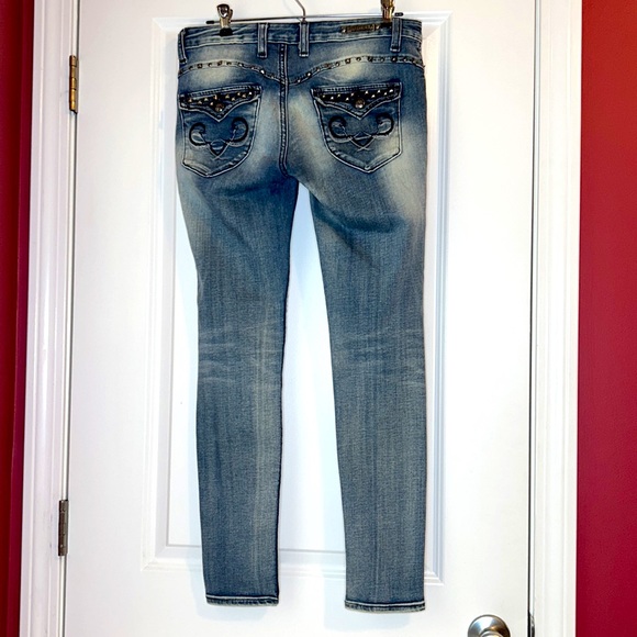 Express REROCK Low Rise Jeggings Size 4 28” Inseam - Picture 5 of 8